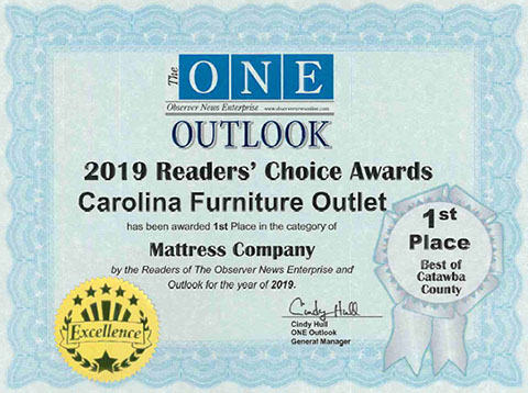 Carolina Furniture Outlet Award 2018
